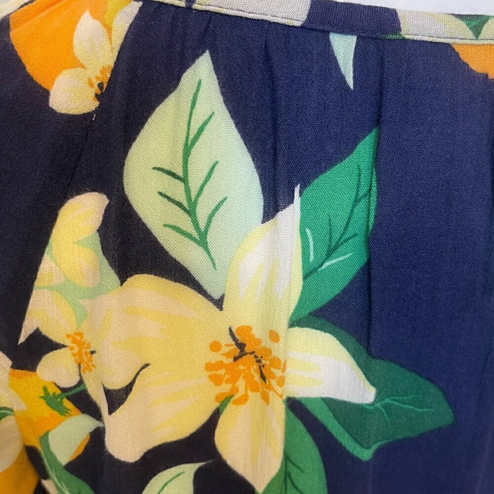 Old Navy Babydoll Peasant Top in Blue Floral - Size Medium - NWOT (326) - Picture 9 of 12
